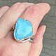 Кольцо с Бирюзой в серебре 925. Кольца. Jeweller -Danil. Ярмарка Мастеров.  Фото №7