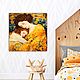 Painting Mother and Daughter. Love picture. A gift for mom, wife. Pictures. House of the Sun (irina-bast). My Livemaster. Фото №6