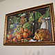 вышитая крестиком картина Натюрморт с фруктами, Картины, Новороссийск,  Фото №1