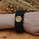 Bracelet with brass bead (Scandinavian pattern), Braided bracelet, Kostroma,  Фото №1