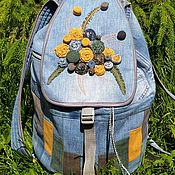 Сумки и аксессуары handmade. Livemaster - original item Backpack denim Oseni. Handmade.