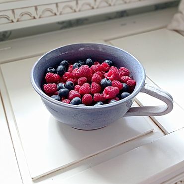 Посуда ручной работы. Ярмарка Мастеров - ручная работа Салатник, Глубокая тарелка с ручкой, Бульонница, Миска для фруктов. Handmade.