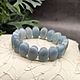 Delicate bracelet natural stone aquamarine. Bead bracelet. naturalkavni. My Livemaster. Фото №5