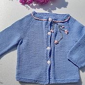 Одежда детская handmade. Livemaster - original item Knitted jacket for a child of 6-9 months. Handmade.