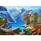 Painting Lake Leman landscape of Switzerland. Pictures. Art-terapiya Iriny Churinoj (irina-churina). Интернет-магазин Ярмарка Мастеров.  Фото №2