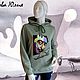 Hoodie with hood 'Salvador Dali', Sweatshirts, Moscow,  Фото №1