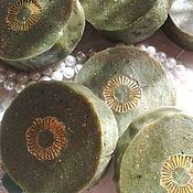 Косметика ручной работы. Ярмарка Мастеров - ручная работа Твёрдый шампунь Шампуневое мыло для тонких волос с шёлком. Handmade.