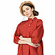 Red blouse dress with wooden buttons. Dresses. ivavavilonskaya. Online shopping on My Livemaster.  Фото №2