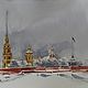 Watercolor painting Snow Petersburg (city landscape). Pictures. Pastelena. My Livemaster. Фото №4
