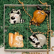 Сувениры и подарки handmade. Livemaster - original item Set of Christmas toys Small -2. Handmade.