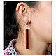 Long rectangular earrings, Earrings, Vladimir,  Фото №1