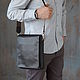 Men's Leather Cordinal Tablet Bag (dark brown), Tablet bag, Yaroslavl,  Фото №1
