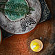 Магическая чайная пара чашка блюдце керамика ручной работы на заказ. Чайные пары. LAMA - Красивая посуда. Интернет-магазин Ярмарка Мастеров.  Фото №2