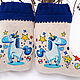 Las botas de fieltro para niños 'ALEGRE EDINOROZhEK' azules. Felt boots. Elena (elenavolodi4eva). Ярмарка Мастеров.  Фото №4