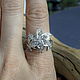 Diamond ring Galadriel 'Nenia' silver. Rings. Unusual Gemstone Jewelry. My Livemaster. Фото №5