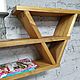 Shelf for books and accessories. Shelves. SiberianWoodCraft. Online shopping on My Livemaster.  Фото №2