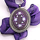 Bordado colgante de Amatista, Pendants, Moscow,  Фото №1