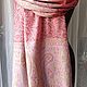Шаль пашмина "Осенняя роза" (100% кашемир). Платки. SaraswatyShop Шали Пледы Палантины. Ярмарка Мастеров.  Фото №4