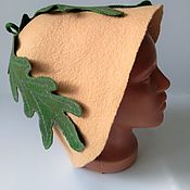 Дача и сад handmade. Livemaster - original item Bath cap felted oak. Handmade.