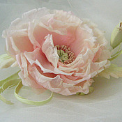 Украшения handmade. Livemaster - original item Silk flowers. Decoration brooch pin PINK MAC YOUR LADYSHIP.. Handmade.