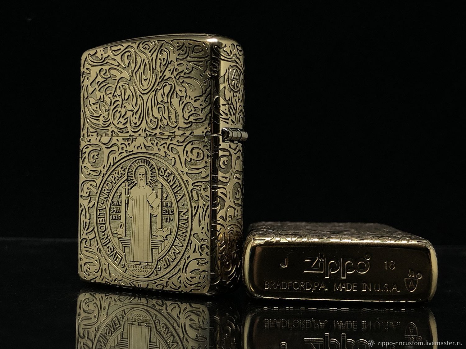 Zippo Armor lighter with Constantin engraving, Cigar-lighter, Nizhny Novgorod,  Фото №1