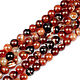 Sardonyx 10 mm, natural stone beads for jewelry, Beads1, Ekaterinburg,  Фото №1