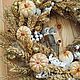 Осенний венок с тыквами и колосками. Интерьерные венки. Мария (decor-venki). Интернет-магазин Ярмарка Мастеров.  Фото №2