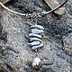 Choker-a necklace with Biwa pearls and Mallorca. Khaki. Chokers. Butik4you. Online shopping on My Livemaster.  Фото №2