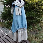 Одежда handmade. Livemaster - original item No. 165.2 Linen summer sundress. Handmade.