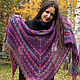 Shawl Multicolored paints crocheted. Shawls. Lily Kryuchkova (kruchokk). Online shopping on My Livemaster.  Фото №2