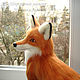Alice fox / felted fox made of wool / interior toy /fox. Felted Toy. Woolen Zoo. My Livemaster. Фото №6