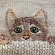 sweater knitted Curious cat female author spoke warm, Sweaters, Chelyabinsk,  Фото №1