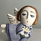 Angel with lilies (the Annunciation). Easter souvenirs. Porcelain story. Online shopping on My Livemaster.  Фото №2