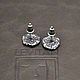 Моносерьга Moon landscape. Одиночная серьга. LEVITAN jewellery. Ярмарка Мастеров.  Фото №5