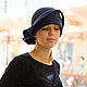 Шляпа  любимая "асфальт". Шляпы. EDIS | дизайнерские шляпы Наталии Эдис. Интернет-магазин Ярмарка Мастеров.  Фото №2