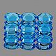 Топаз натуральный 3,56Ct 9шт 5х4мм Swiss Blue ОВАЛ. Манекены. Сундучок старца.. Интернет-магазин Ярмарка Мастеров.  Фото №2