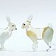Interior figurine made of colored glass hare hare Orel. Miniature figurines. In Glass. Online shopping on My Livemaster.  Фото №2