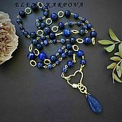 Украшения handmade. Livemaster - original item Copy of Necklace with lapis lazuli. Handmade.