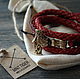 leather bracelet with Thor's hammer, Bead bracelet, Volgograd,  Фото №1