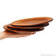Order Set of flat wooden plates made of cedar (3 pcs) 220mm. TN30. ART OF SIBERIA. Livemaster. . Plates Фото №3