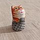 Souvenir figurine of a cat with a surprise, Fun, Sochi,  Фото №1
