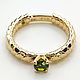 Золотое кольцо с демантоидом. Арт. К4043. Кольца. Ангелика (demantoid). Интернет-магазин Ярмарка Мастеров.  Фото №2