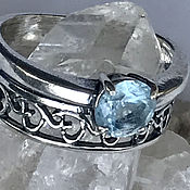 Украшения handmade. Livemaster - original item Ring: Aquamarine natural . Transbaikalia .. Handmade.