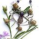Thistle necklace with amethyst, Pendants, Moscow,  Фото №1