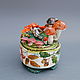 Porcelain casket with decor 'lesnaya polyana'. Box. Mila. My Livemaster. Фото №4