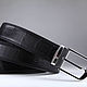 Ремень из кожи крокодила, ширина 3,5 см IMA3113B. Ремни. CrocShop товары из экзотической кожи. Ярмарка Мастеров.  Фото №9