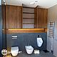 Встроенный шкаф для ванной комнаты. Мебель для ванной. BaumbArt Loft Atelier. Интернет-магазин Ярмарка Мастеров.  Фото №2