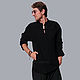 Черная Рубашка на пуговицах из тесьмы, Рубашки, Тель-Авив,  Фото №1