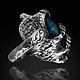 Перстень серебряный Лапа Дракона с лабрадором. Кольца. Aventure.Jewelry. Ярмарка Мастеров.  Фото №4