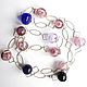Длинные бусы lampwork с полыми бусинами. Колье. Вера Борисова (-vb-). Ярмарка Мастеров.  Фото №4